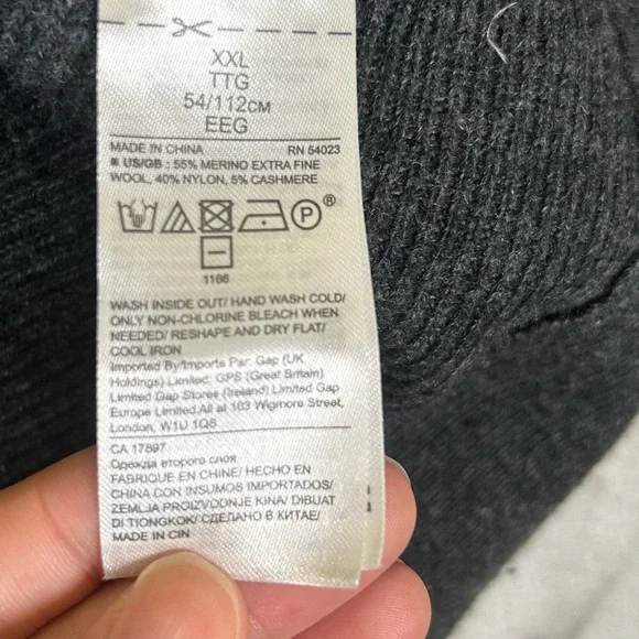 Banana Republic cozy ribbed merino wool blend open cardigan - Picture 4 of 9